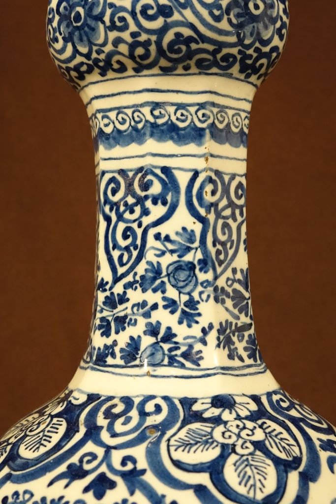 Pair Of Delft Earthenware Vases-photo-3