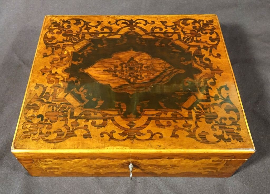 Rosewood Marquetry Box-photo-2