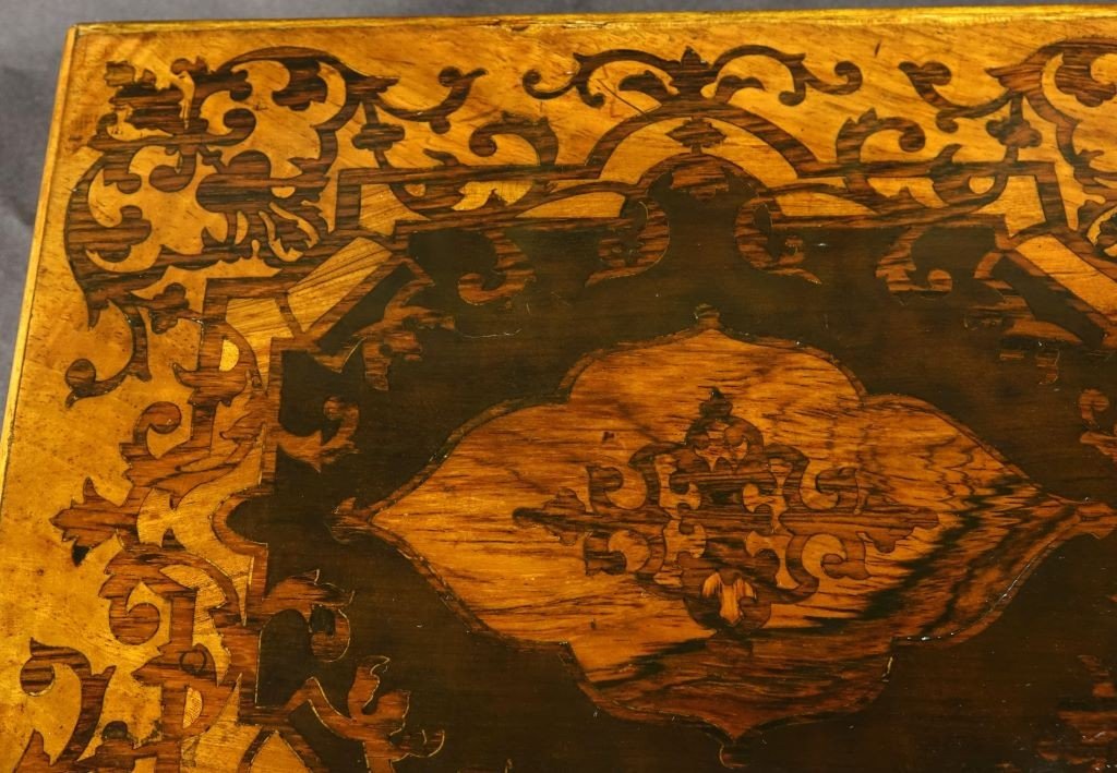 Rosewood Marquetry Box-photo-6