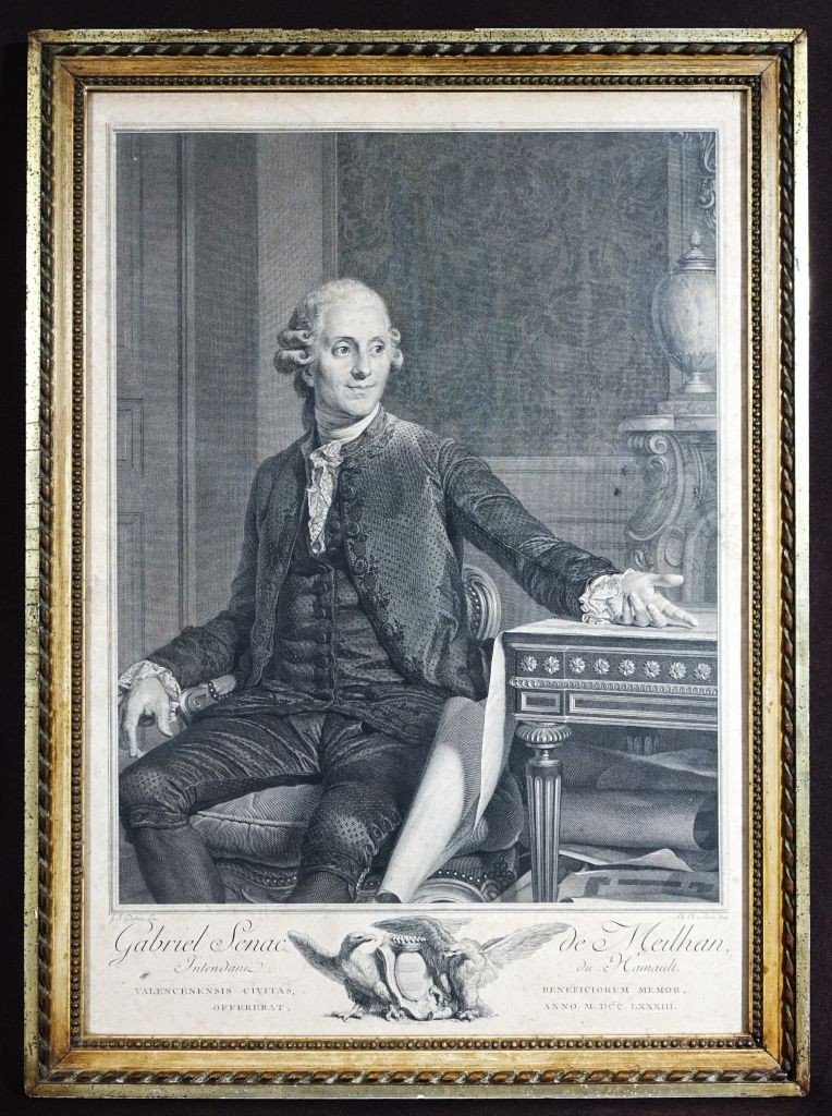 Gravure d'Après J.s Duplessis - Portrait De Gabriel Sénac De Meillan