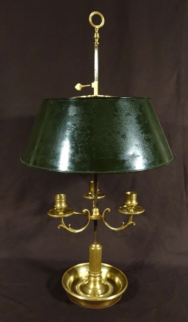 Louis XVI Style Bronze Bouillotte Lamp-photo-2