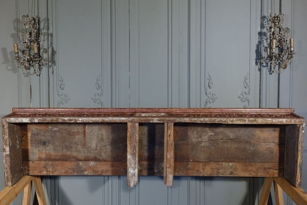 Large Louis XIV / Regency Period Wall Console-photo-8