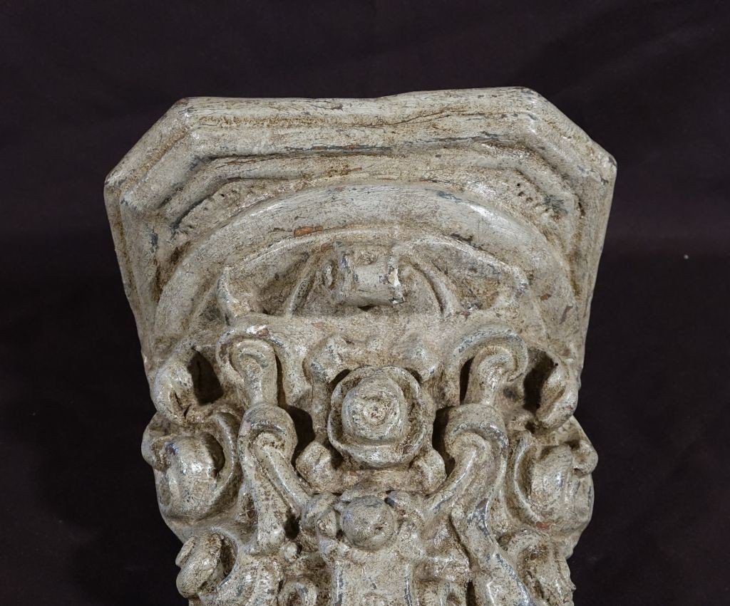 Plaster Wall Light Console. 18th Century Period-photo-4