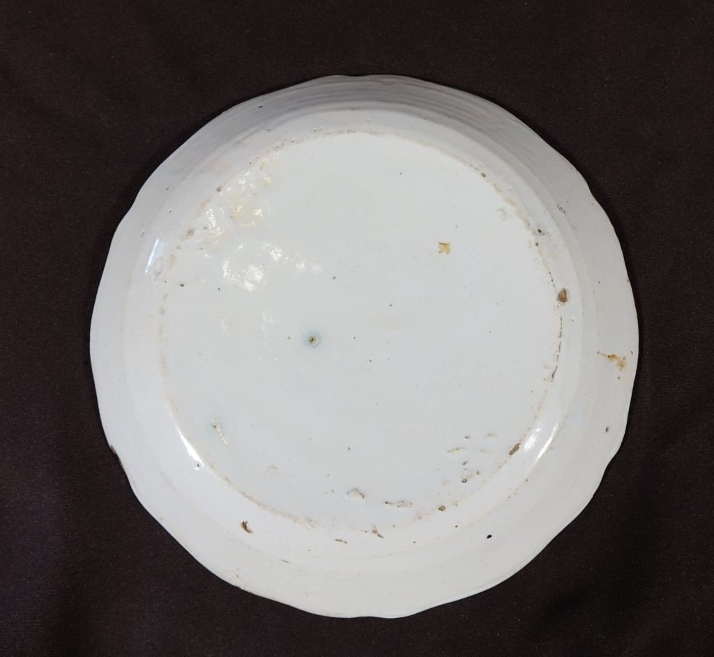 18th Century Nevers Earthenware Plate. Chinese Decor -photo-4