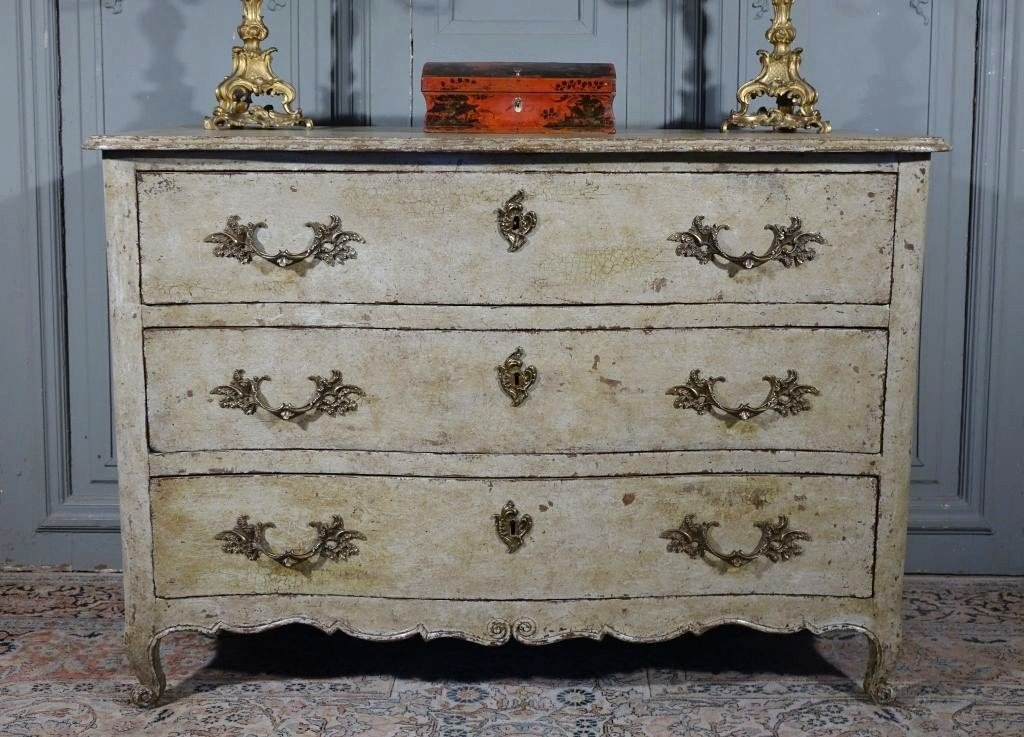 Louis XV Painted Chest Of Drawers-photo-3