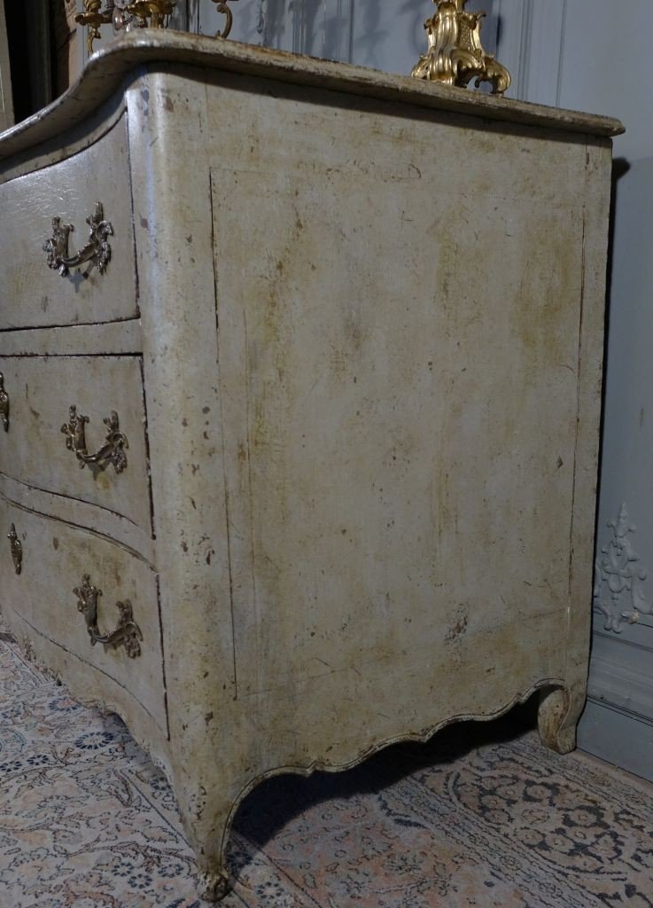 Louis XV Painted Chest Of Drawers-photo-3