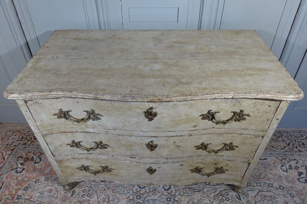 Louis XV Painted Chest Of Drawers-photo-4