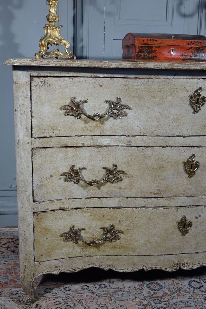 Louis XV Painted Chest Of Drawers-photo-5