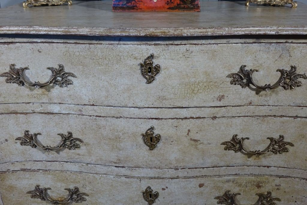 Louis XV Painted Chest Of Drawers