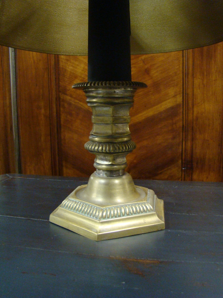 Lampe De Bureau En Bronze Doré. Début XXème-photo-3