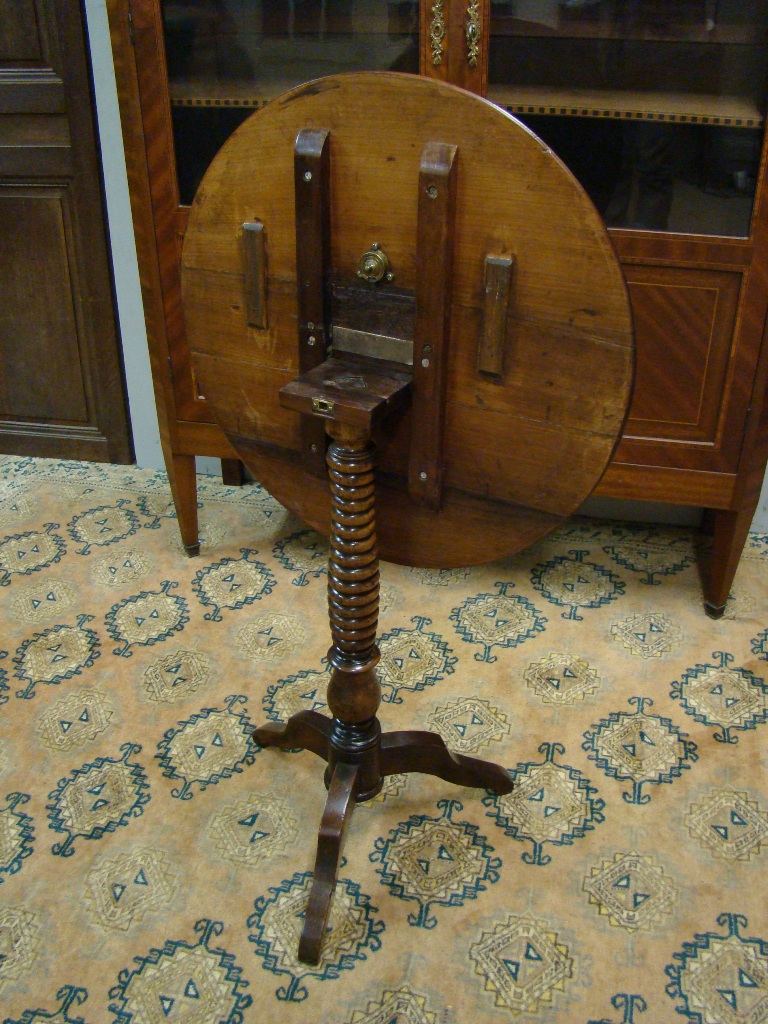 Pedestal Table Louis Philippe Rosewood Massif-photo-4