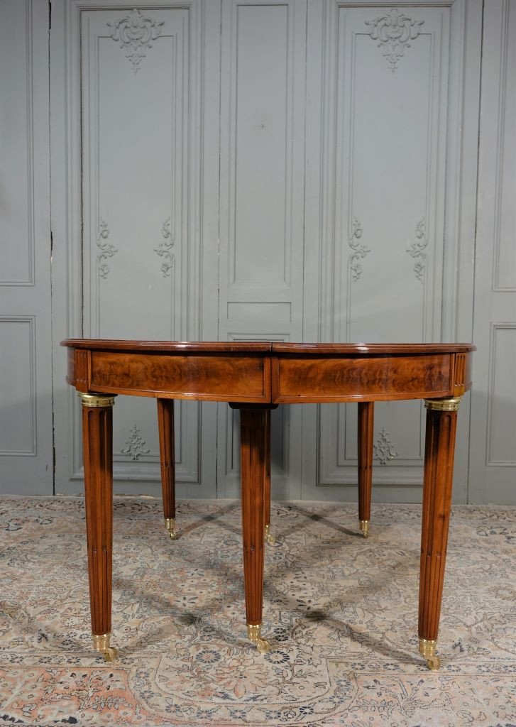 Louis XVI Mahogany Dining Table-photo-1