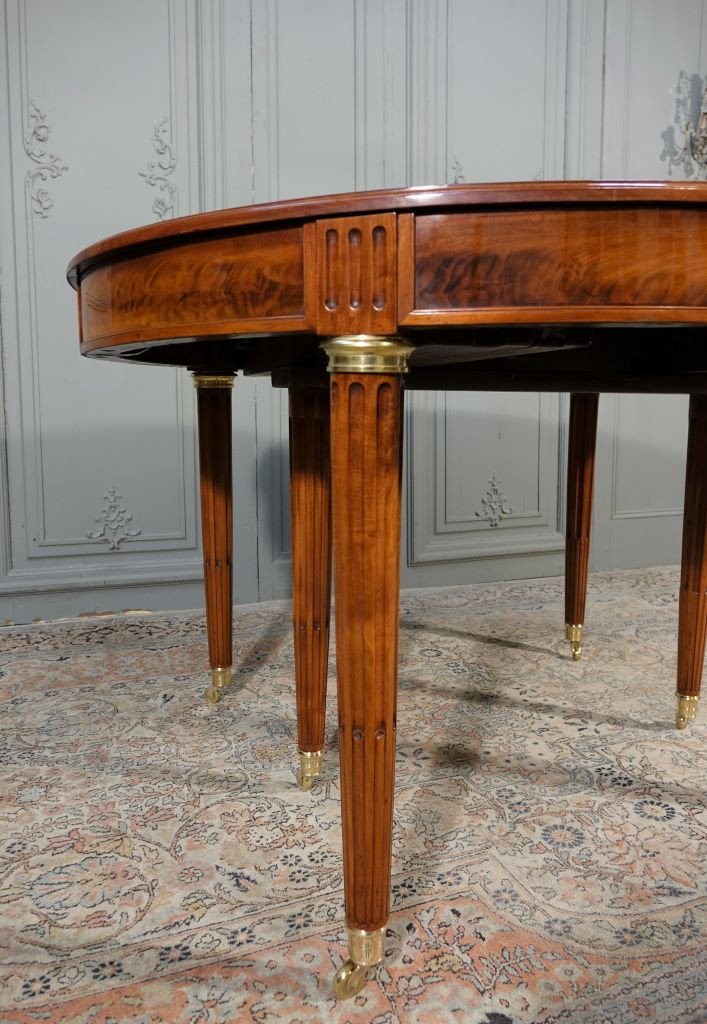 Louis XVI Mahogany Dining Table-photo-5