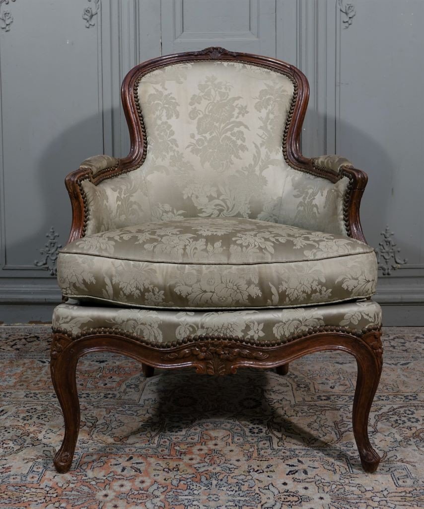 Paire De Bergères En Cabriolet d'époque Louis XV-photo-2