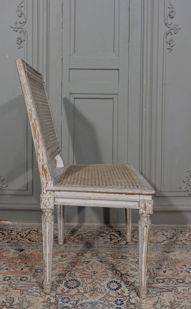 Rare Suite Of Ten Louis XVI Chairs-photo-2