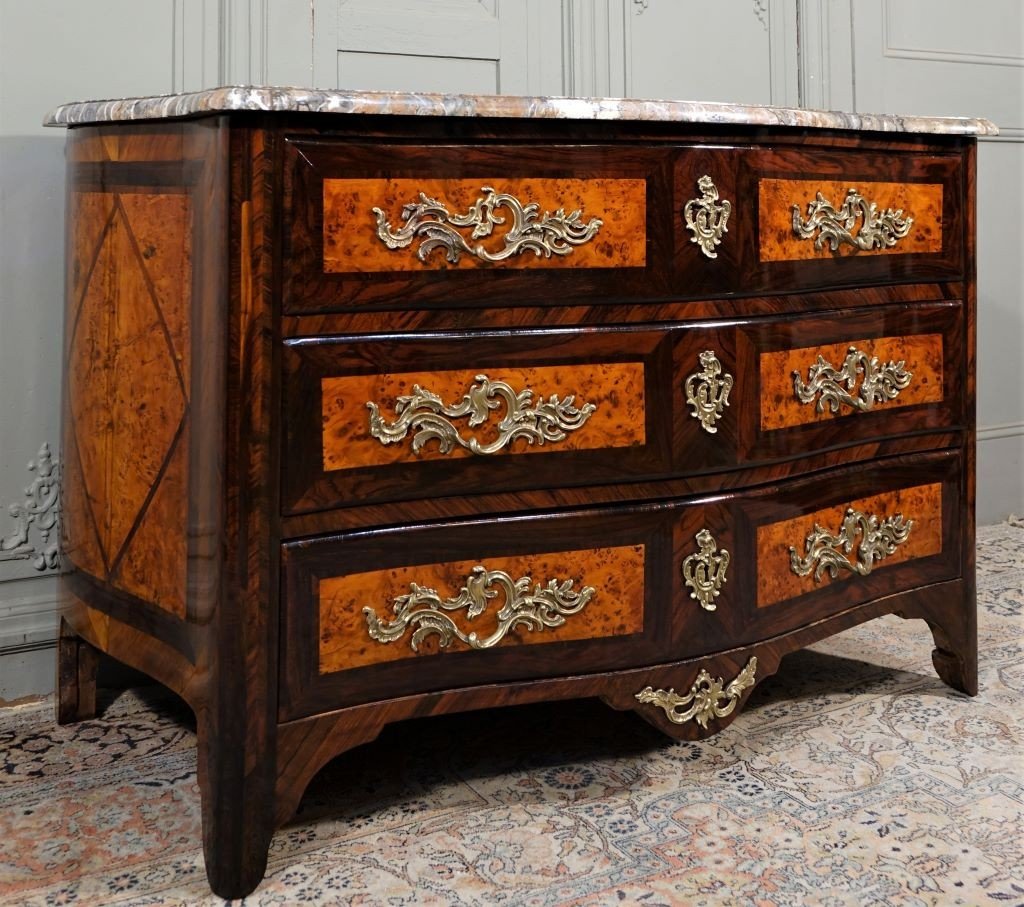 Commode Louis XIV / Régence. Epoque Début XVIIIème-photo-4