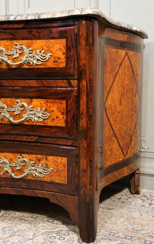 Commode Louis XIV / Régence. Epoque Début XVIIIème-photo-5