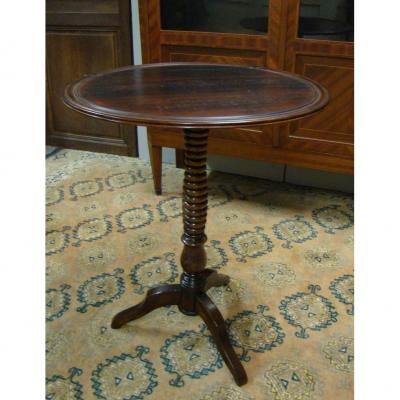 Pedestal Table Louis Philippe Rosewood Massif