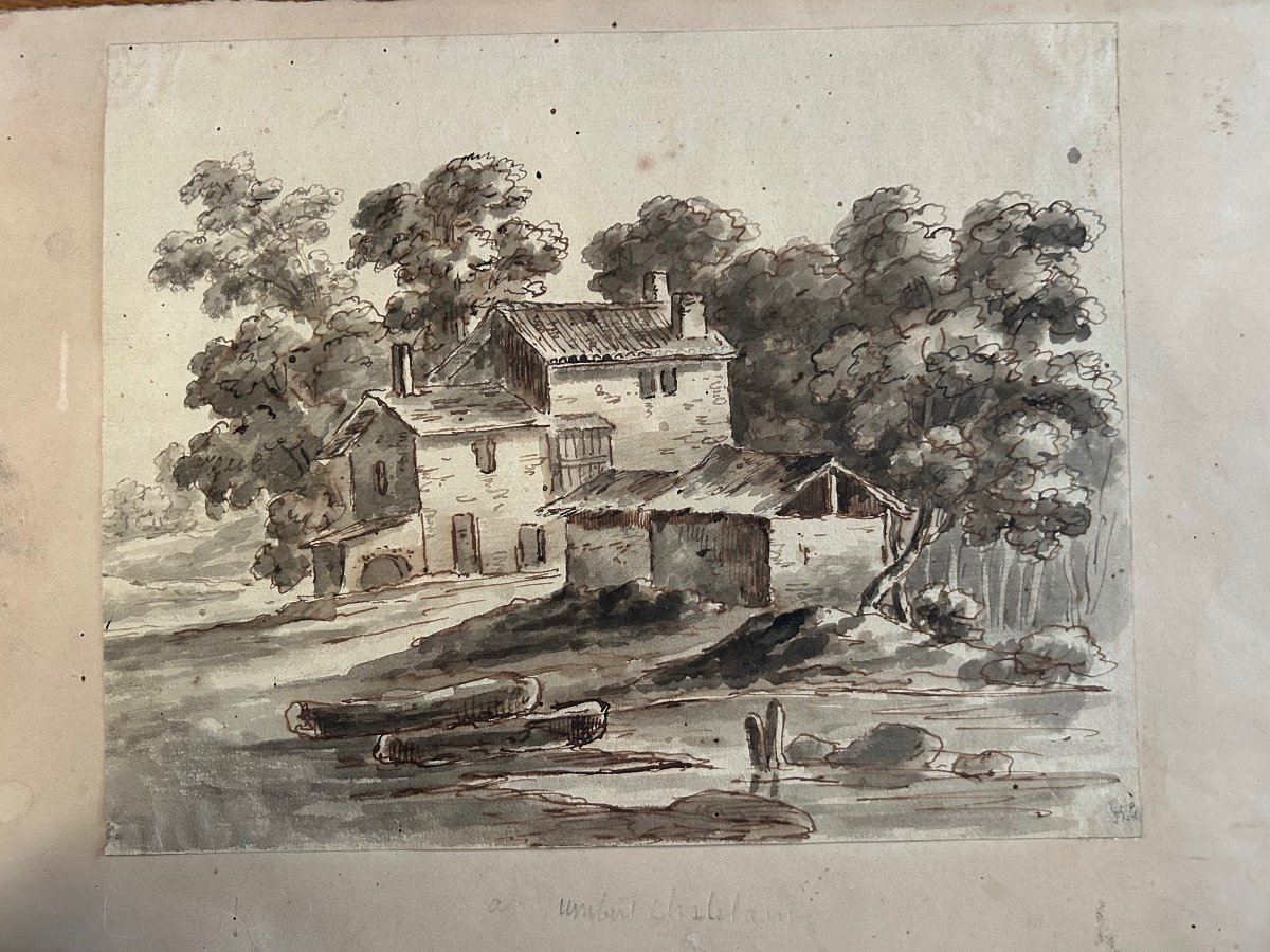 Landscape. Alexandre Humbert Châtelain (1788-1852)-photo-2