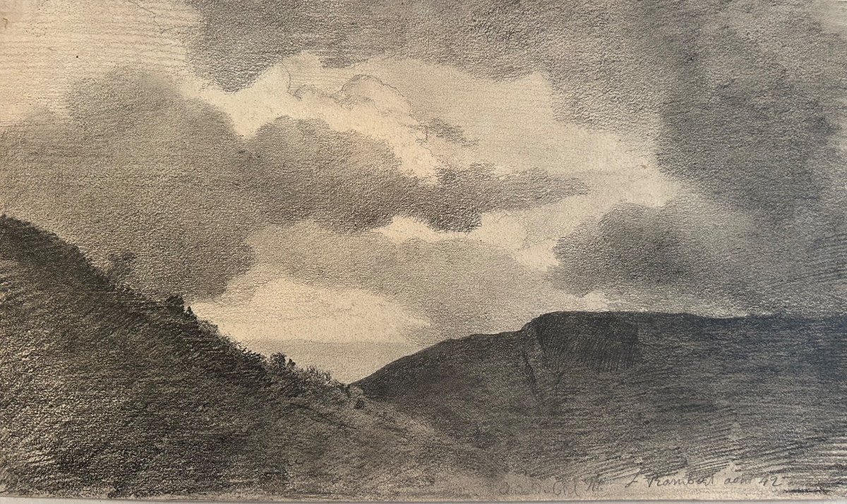 Study Of The Sky. L. Rambert 1842 