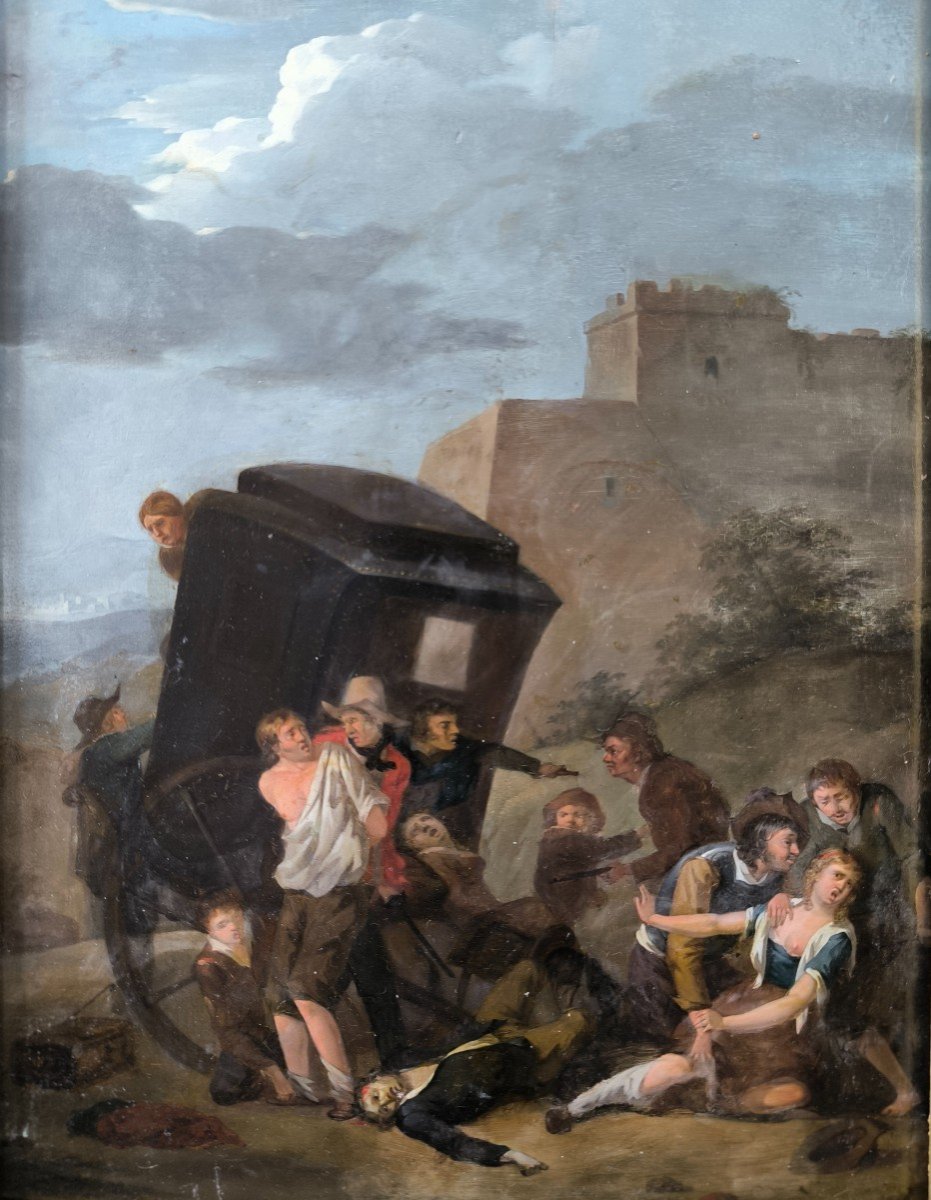 Hsp XVIIIth "the Attack Of The Stagecoach" Jean-louis De Marne-photo-2