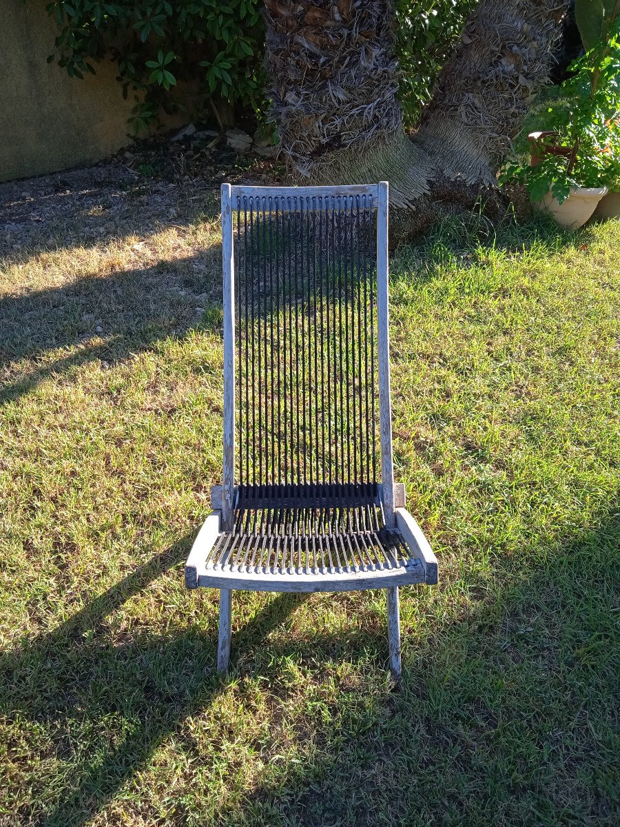 Pair Of Swedish Design Garden Chairs From The 70s-photo-2