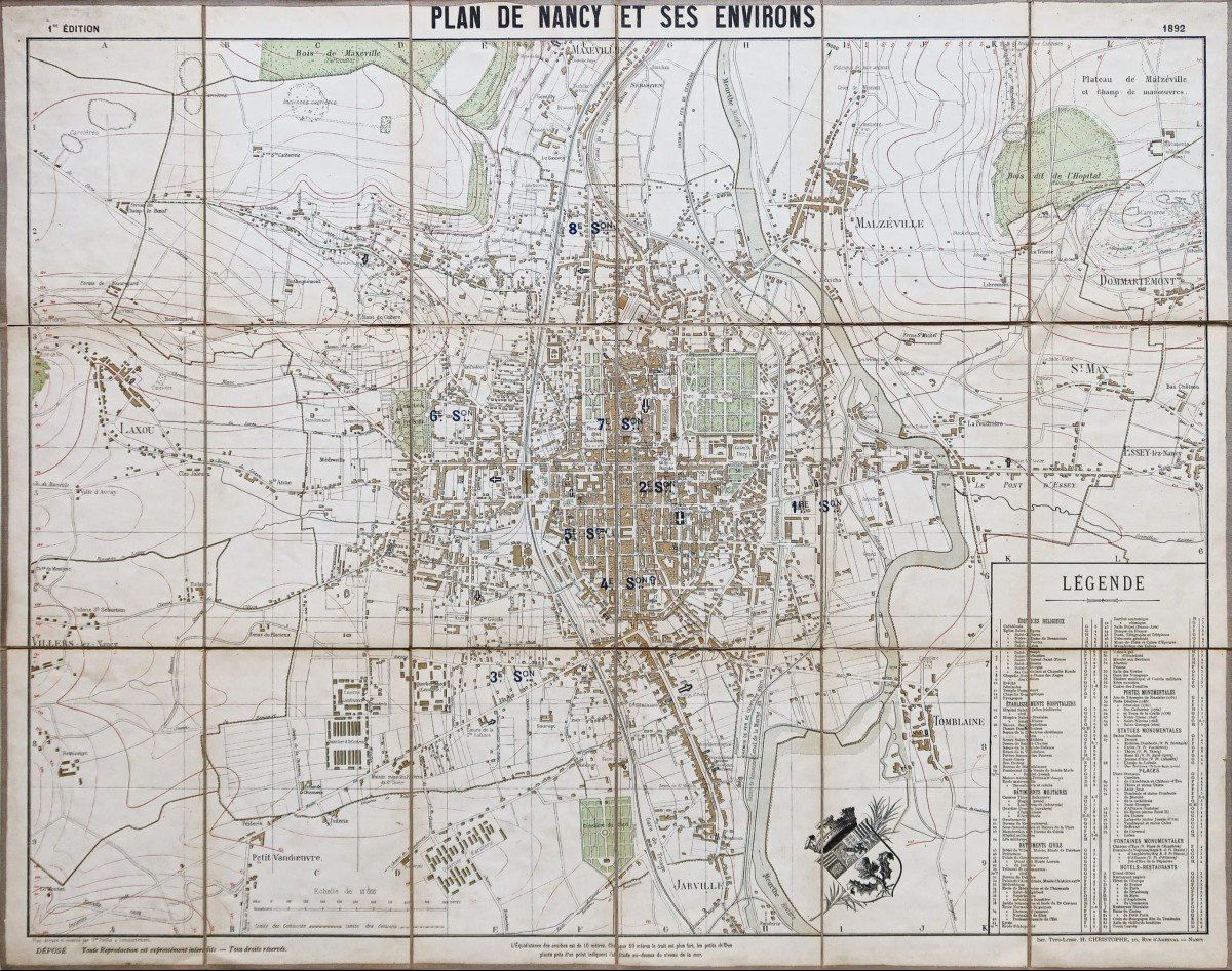 Plan Ancien De Nancy