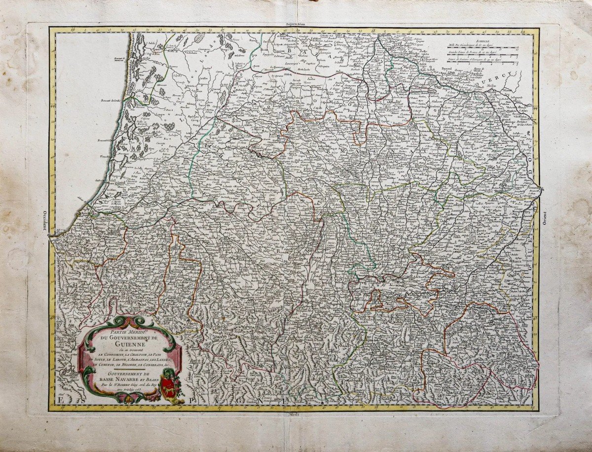 Carte Ancienne De Guyenne – Navarre-photo-2