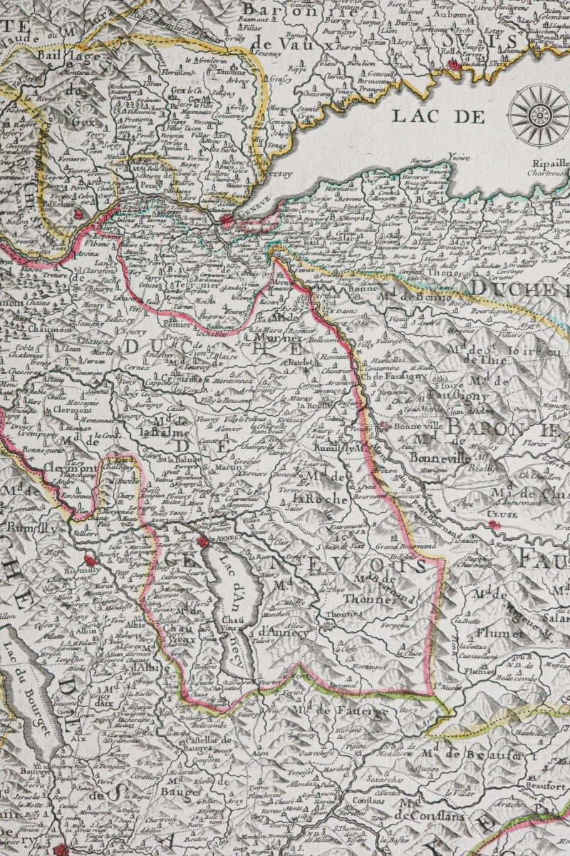 Carte Géographique Ancienne – La Savoie-photo-4