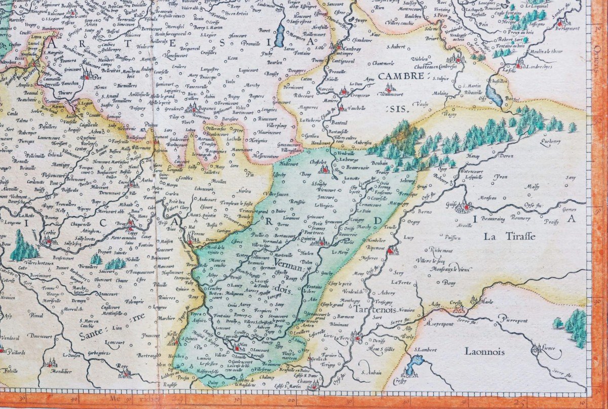 Old Geographical Map Of Artois - North - Flanders-photo-3