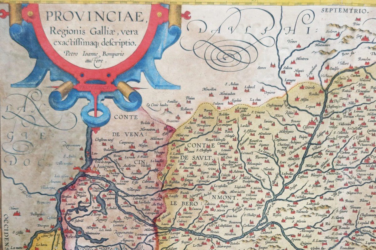Carte Géographique Ancienne De La Provence-photo-4