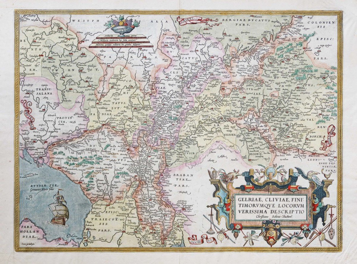 Carte Géographique Ancienne De Gueldre