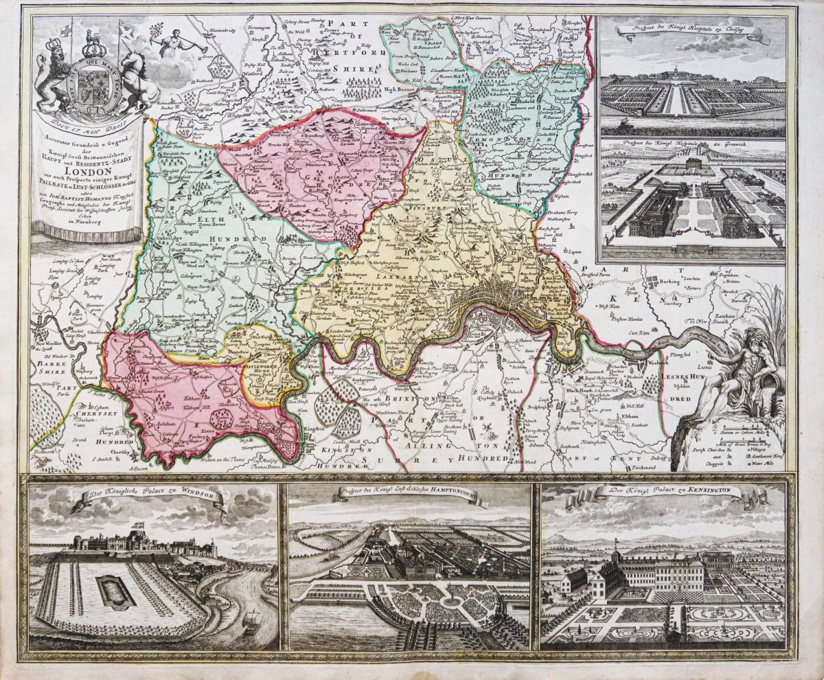 Carte Ancienne De Londres