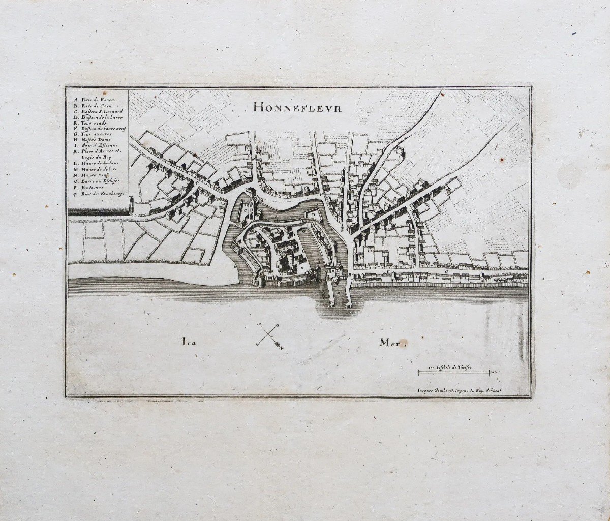 Plan Ancien De Honfleur-photo-2