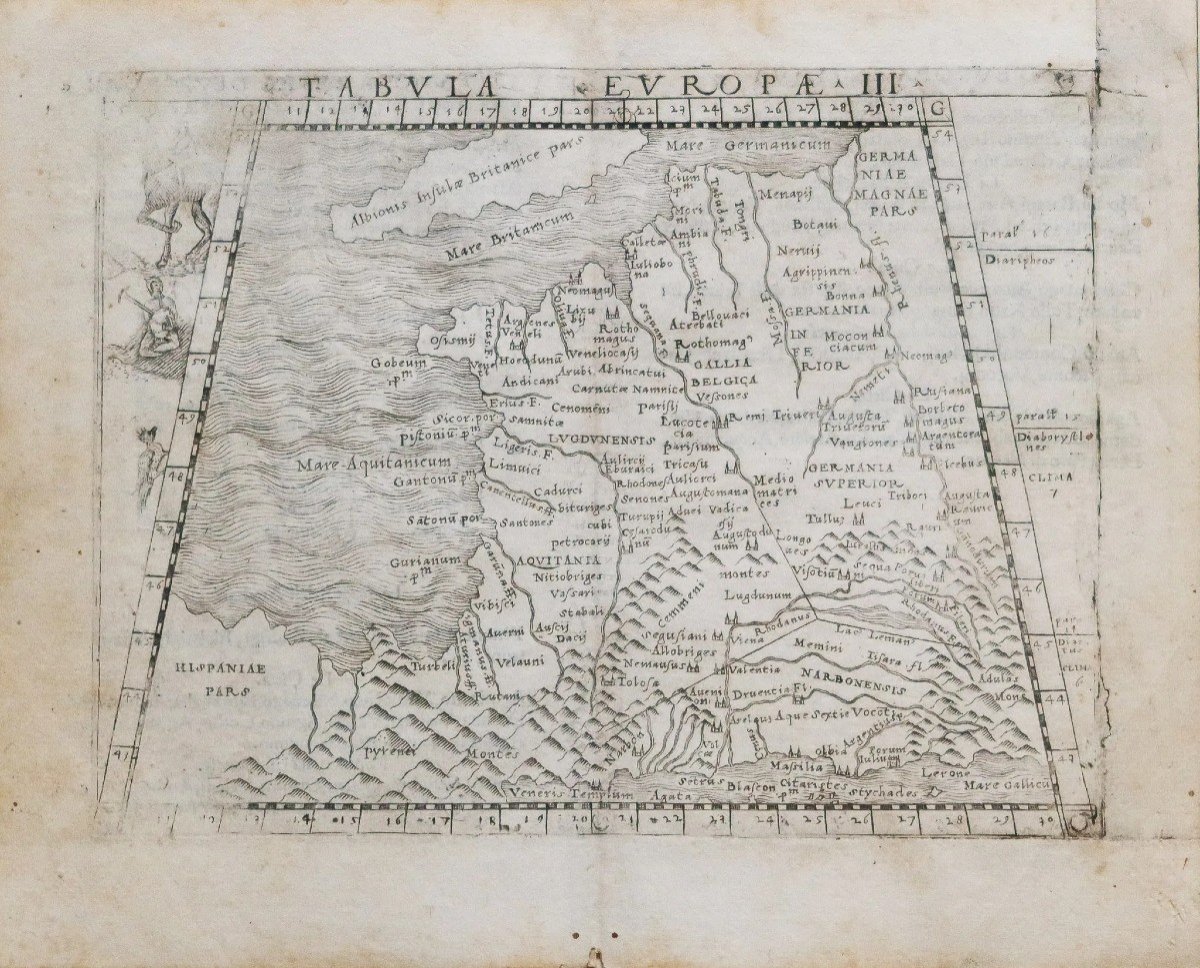 Old Geographical Map Of France-photo-2