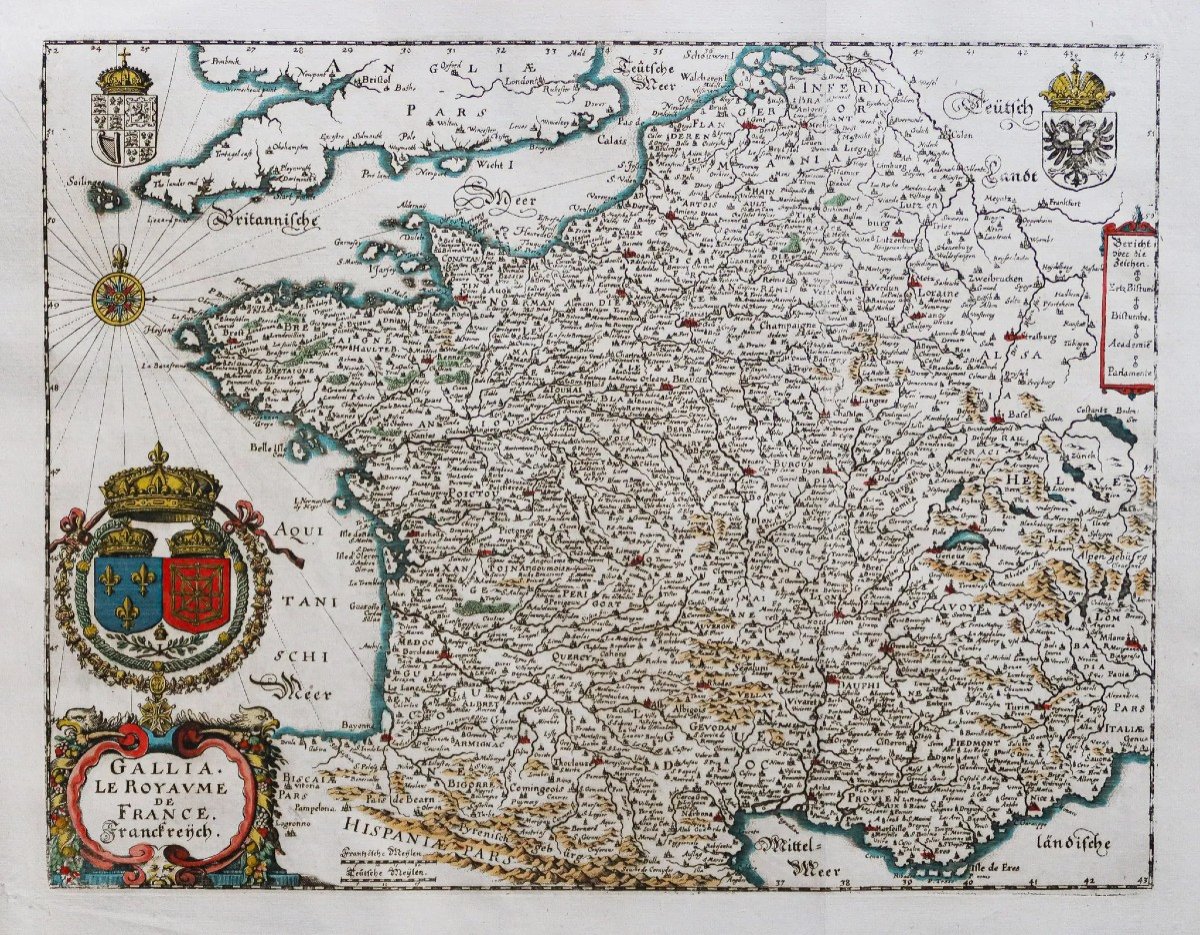 Carte Géographique Ancienne De La France