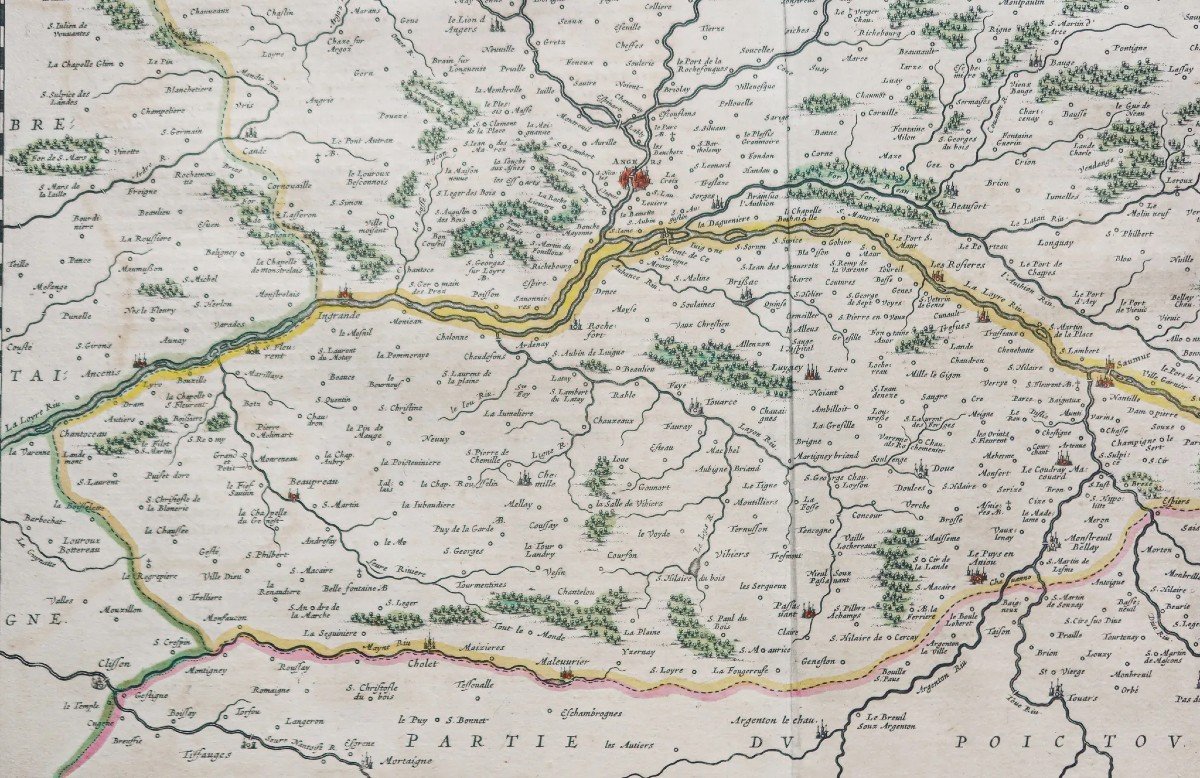 Old Geographical Map Of Anjou-photo-3