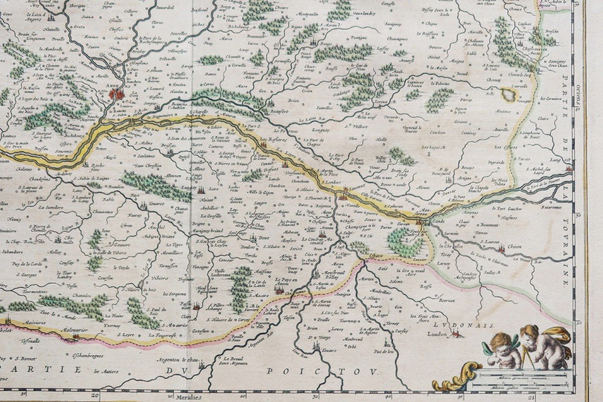 Old Geographical Map Of Anjou-photo-1