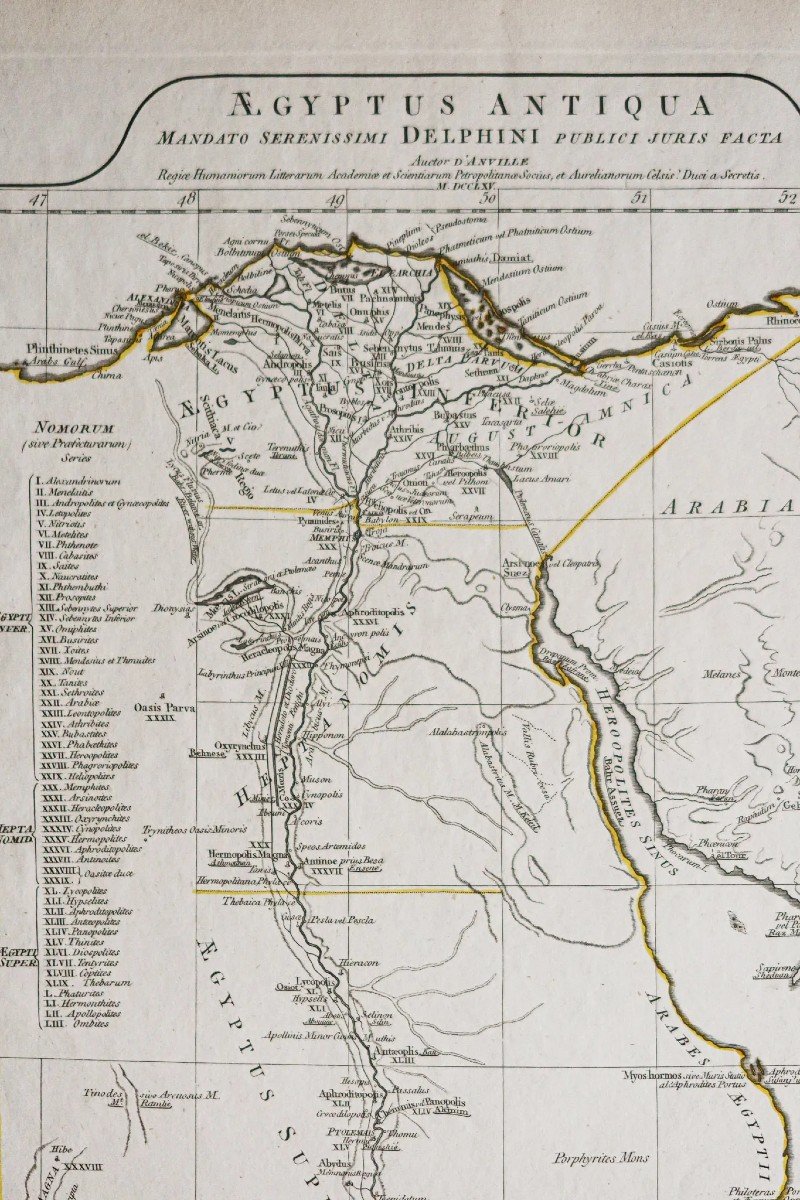 Ancient Geographical Map Of Ancient Egypt-photo-2