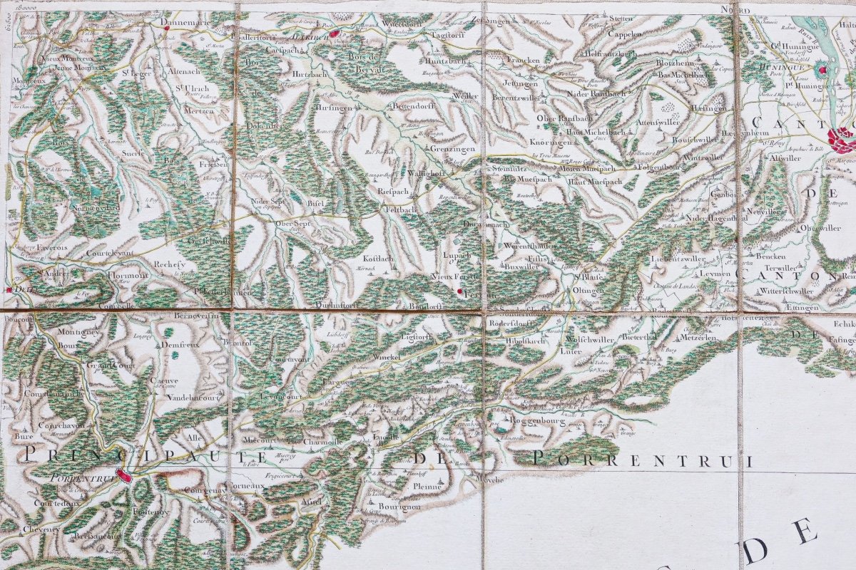 Old Map Of Porrentruy And Basel – Cassini-photo-3