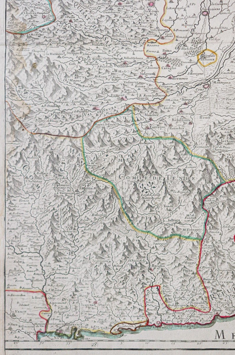 Old Geographical Map – Dauphiné - Provence-photo-1