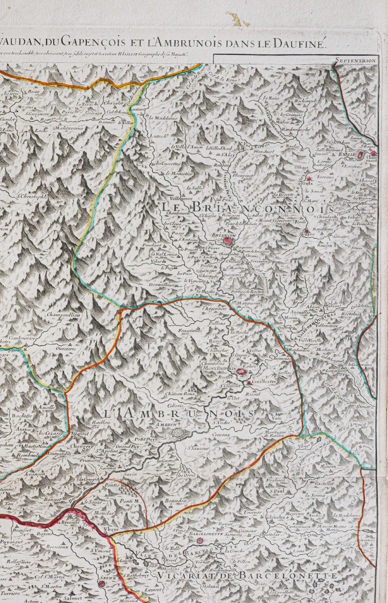 Old Geographical Map – Dauphiné - Provence-photo-5