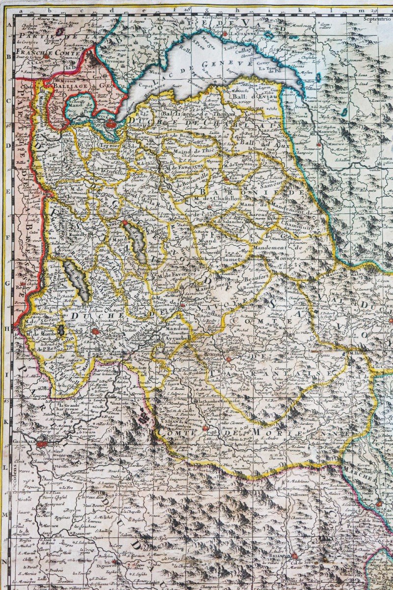 Old Geographical Map Of Savoie-photo-3