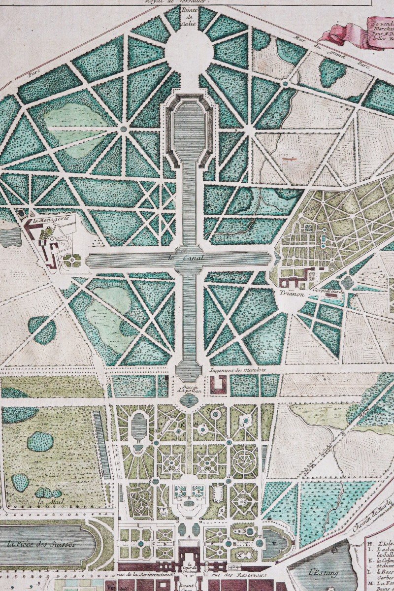 Plan Ancien De La Ville - Château Et Jardins De Versailles-photo-3