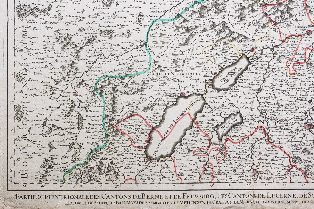 Carte Ancienne De Suisse-photo-3