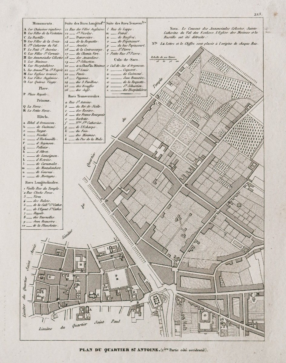 Plan Ancien – Quartier Saint Antoine