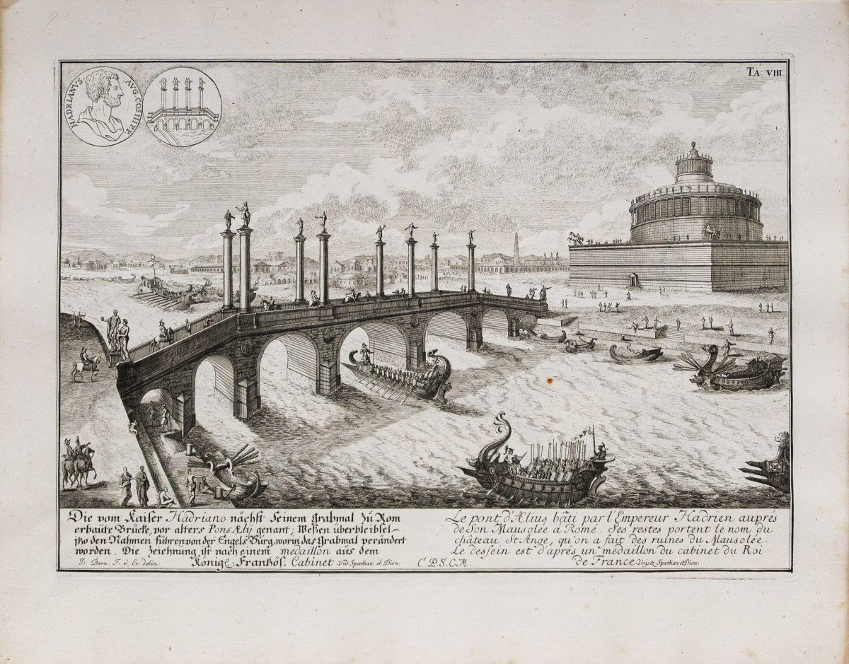 Gravure du Pont Saint-Ange – Rome