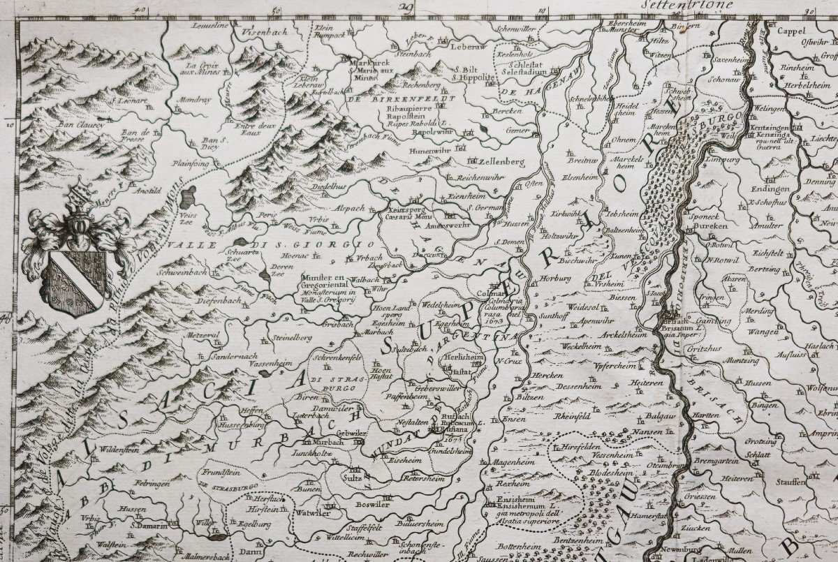 Old Geographic Map Of Alsace-photo-3