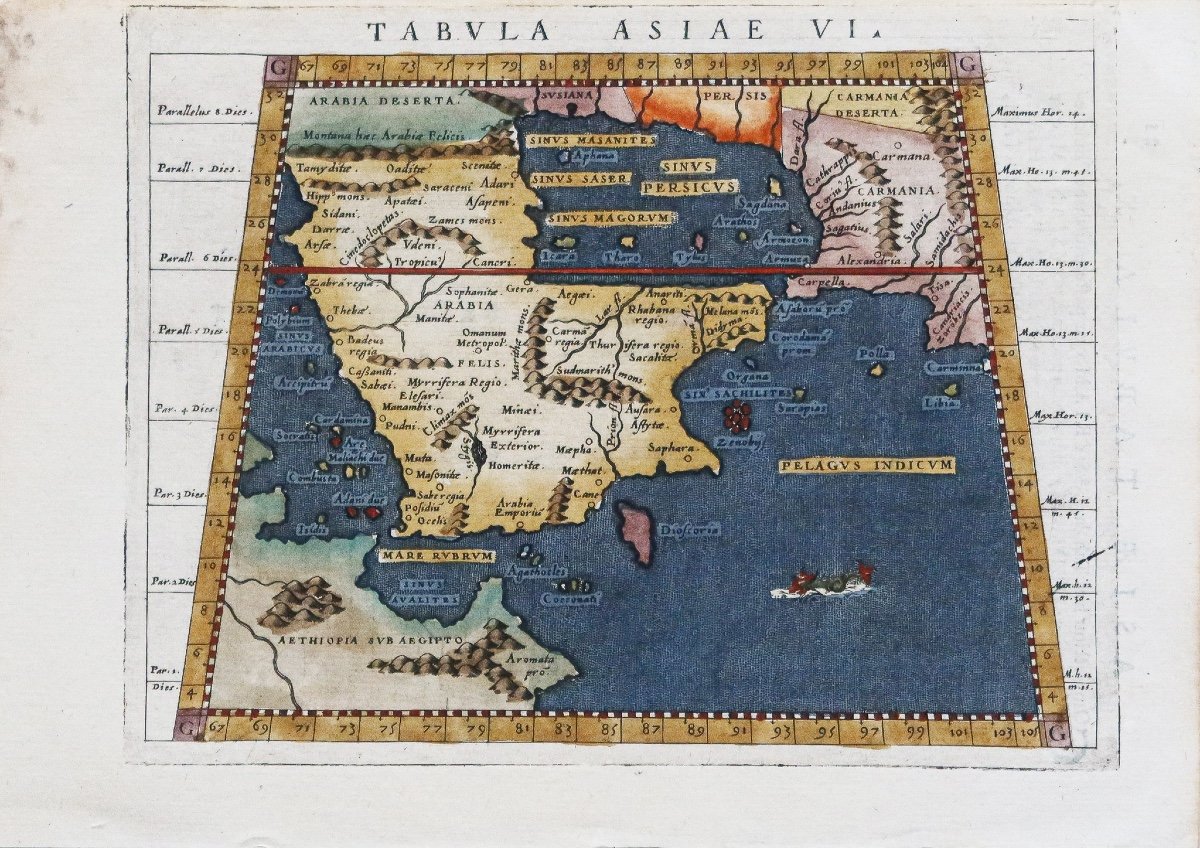 Carte Ancienne De L’arabie-photo-2