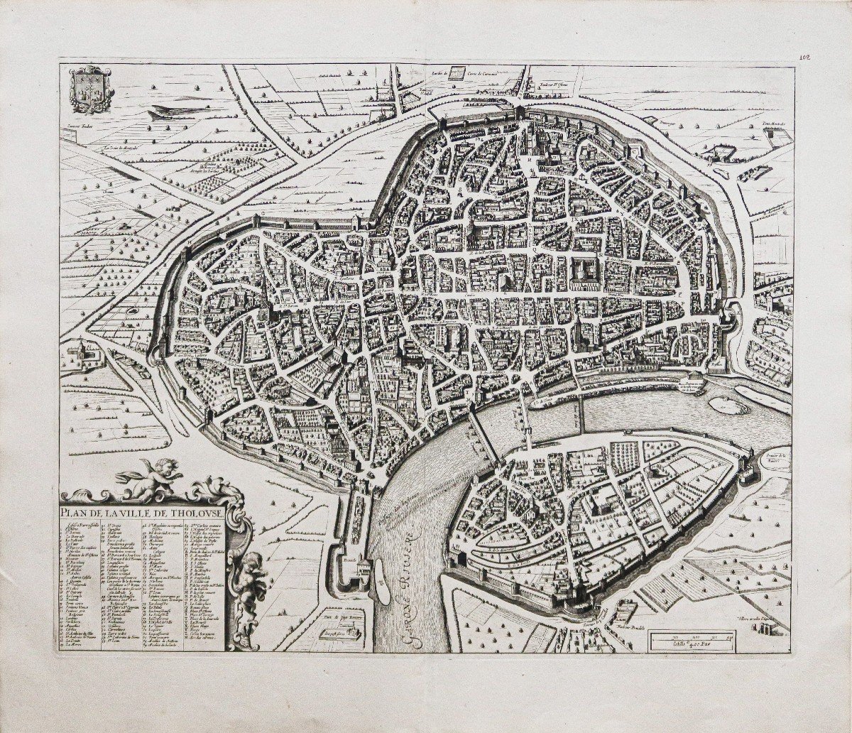 Old Map Of Toulouse-photo-2